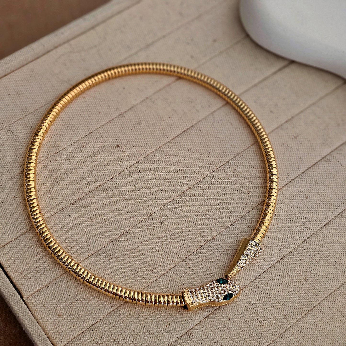 Serpent Choker Necklace-2 taahirajewellery