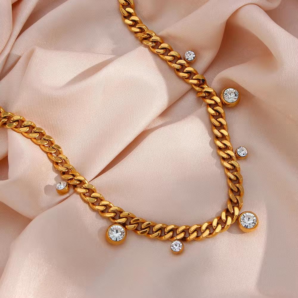 Cuban Link Choker Necklace-4 taahirajewellery