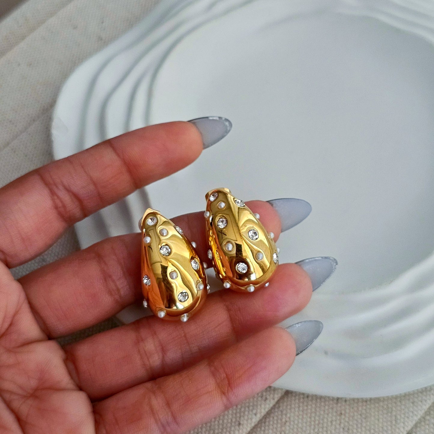 Beth Zircon Drop Earrings-6 taahirajewellery
