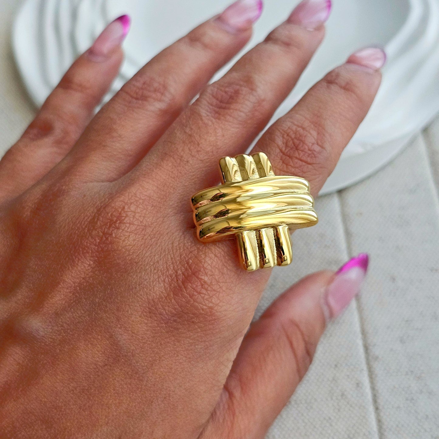 Cross Statement Ring-4 taahirajewellery