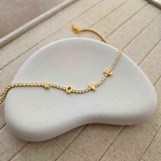 Love Zircon Necklace-1  taahirajewellery