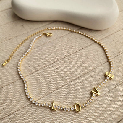 Love Zircon Necklace-3  taahirajewellery