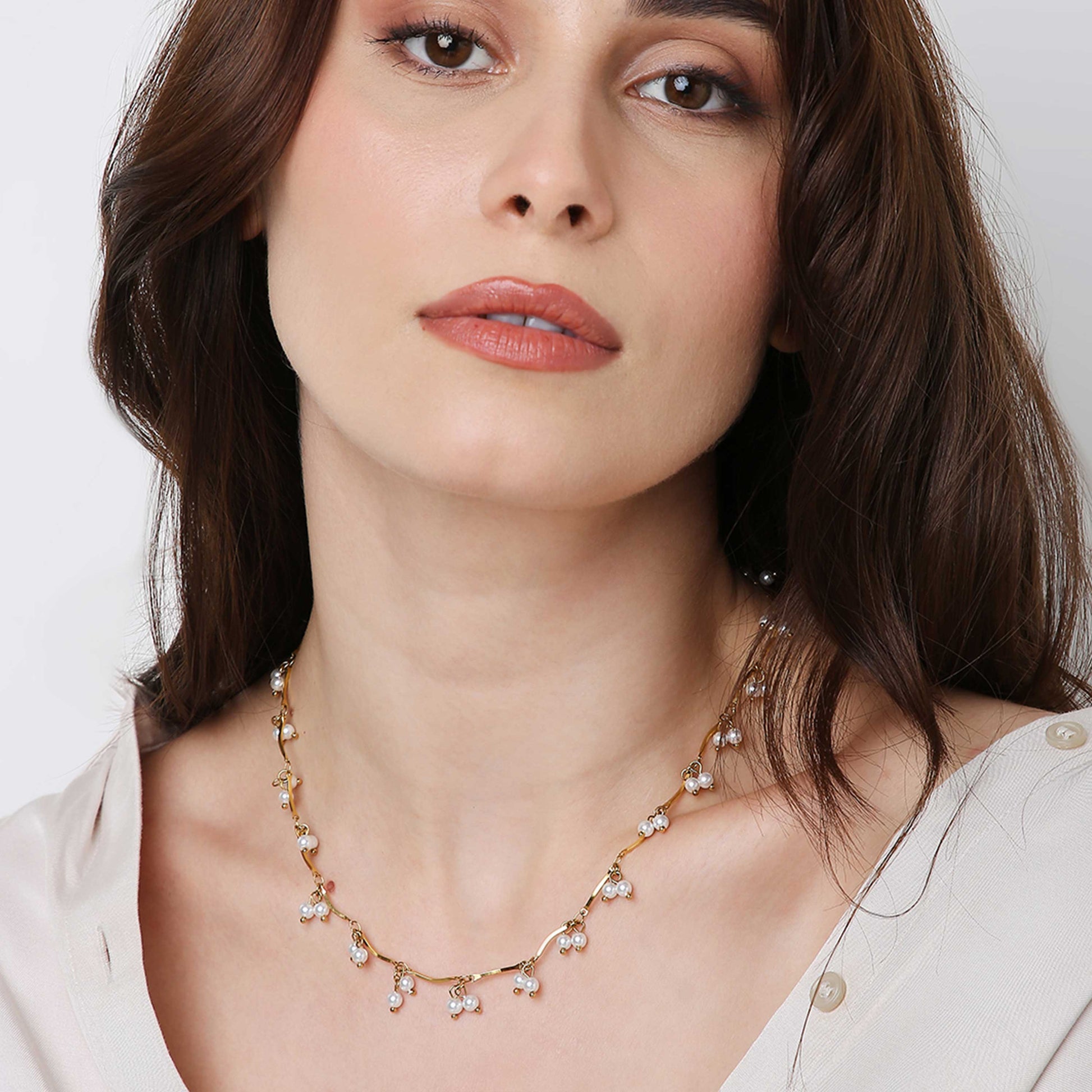 Abby Pearl Tassel Necklace