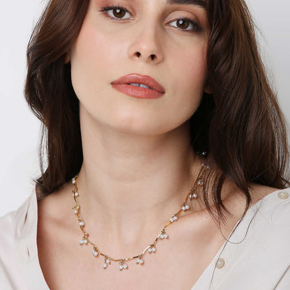 Abby Pearl Tassel Necklace