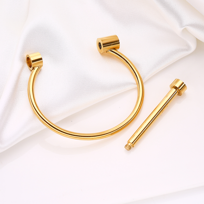 Olive Gold Plated Bangle Bracelet-6  taahirajewellery