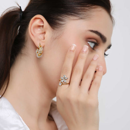 Cove Zircon Adjustable Ring