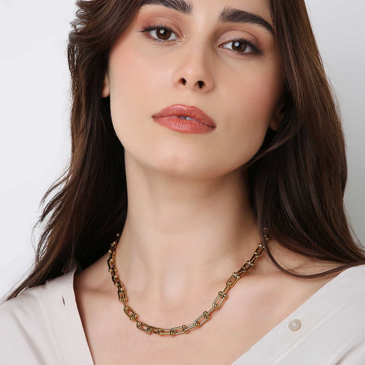 Hope Interlock Chain Necklace