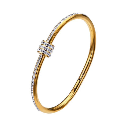 Luxury Zircon Inlaid screw bracelet-4  taahirajewellery
