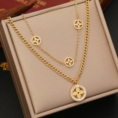 Angela Layered Necklace-4  taahirajewellery