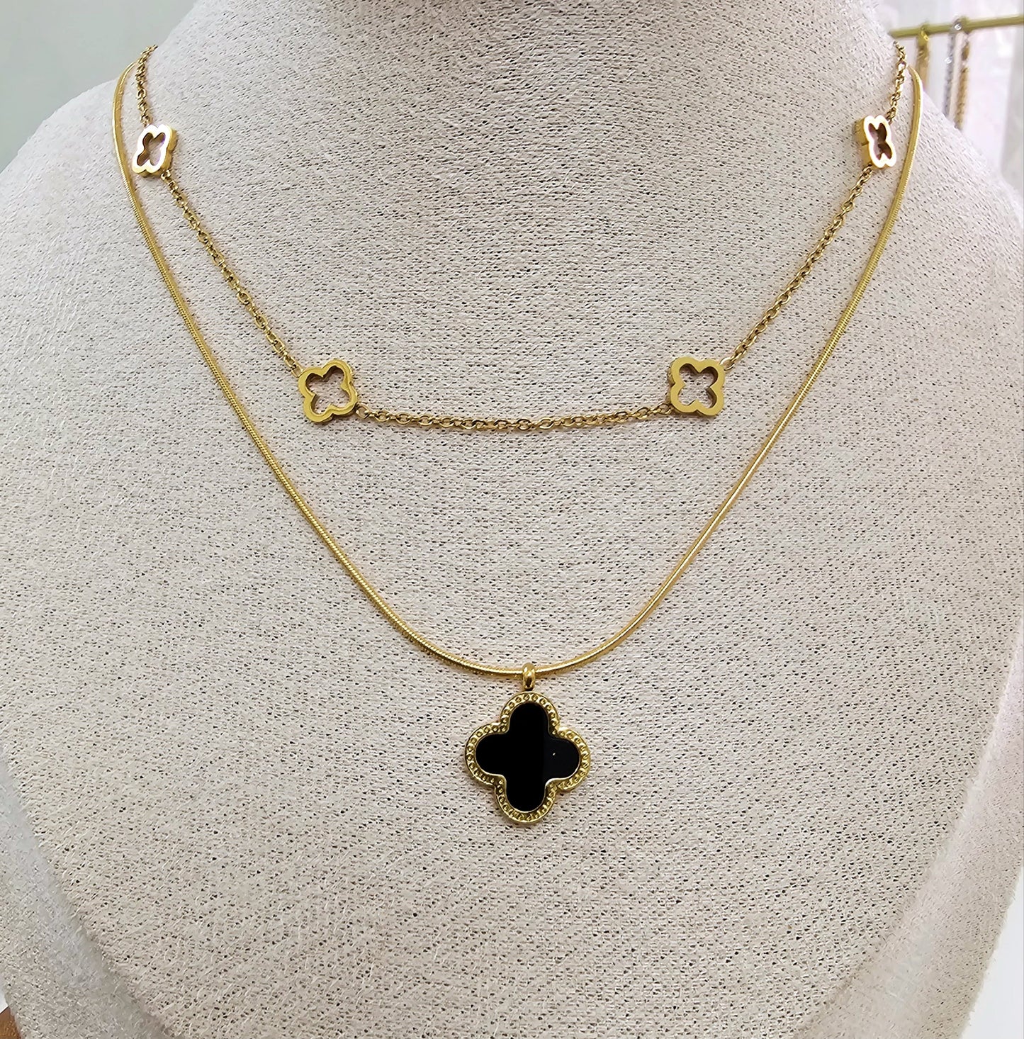 Danna Layered Necklace-3  taahirajewellery