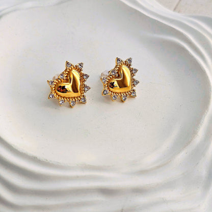 Camila Zircon Heart Earrings-3  taahirajewellery