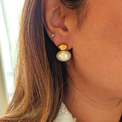 Sasha Pearl Stud Earrings-2  taahirajewellery