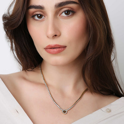 Tree Of Life Zircon Necklace