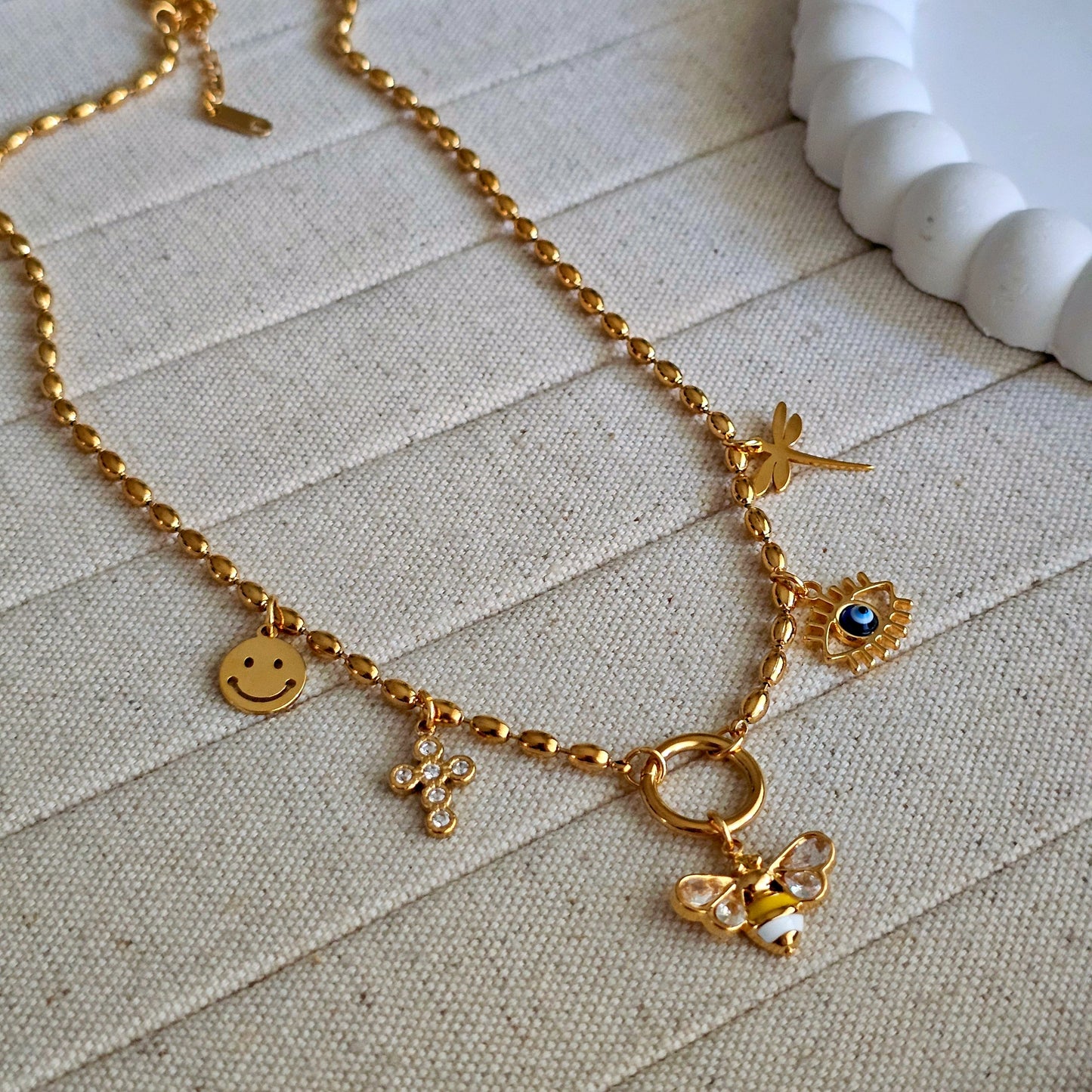 Honeybee Charm Necklace