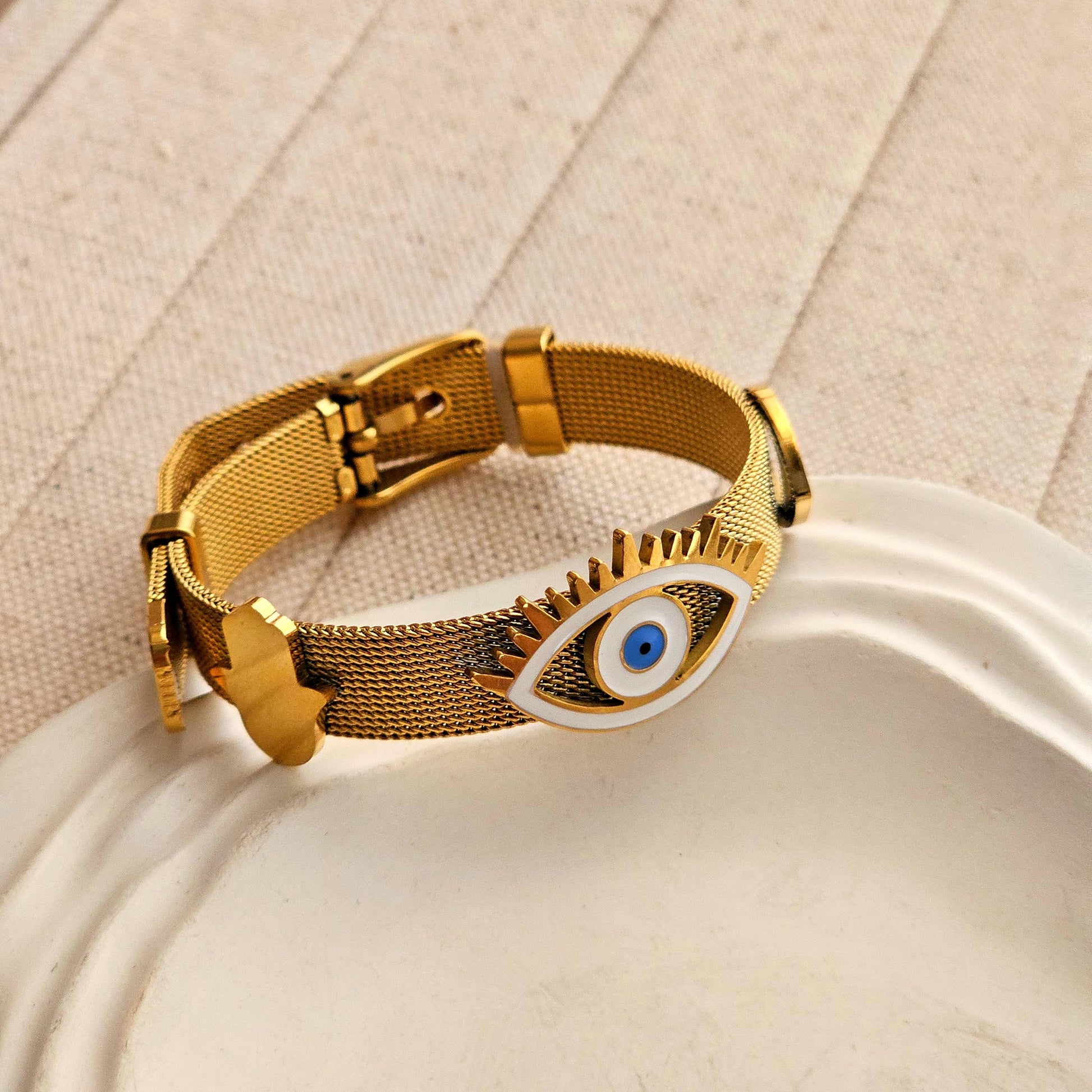 Evil Eye Adjustable Strap Bracelet-2  taahirajewellery