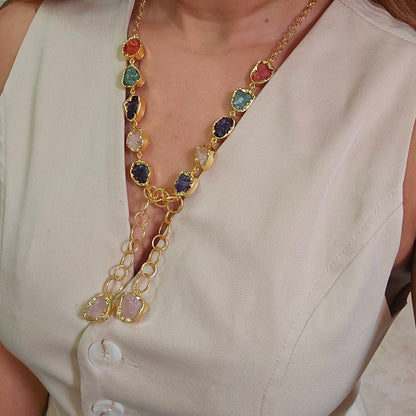 Knot Brass Necklace-2  taahirajewellery
