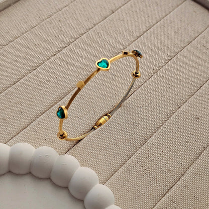 Tiny Heart Magnetic Bangle Bracelet-2  taahirajewellery