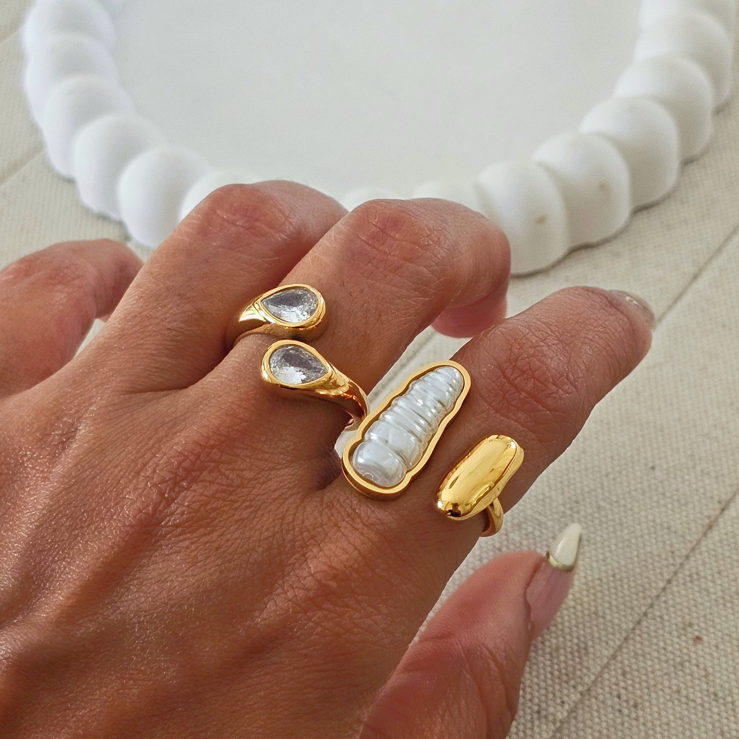 Sydney Baroque Pearl Ring