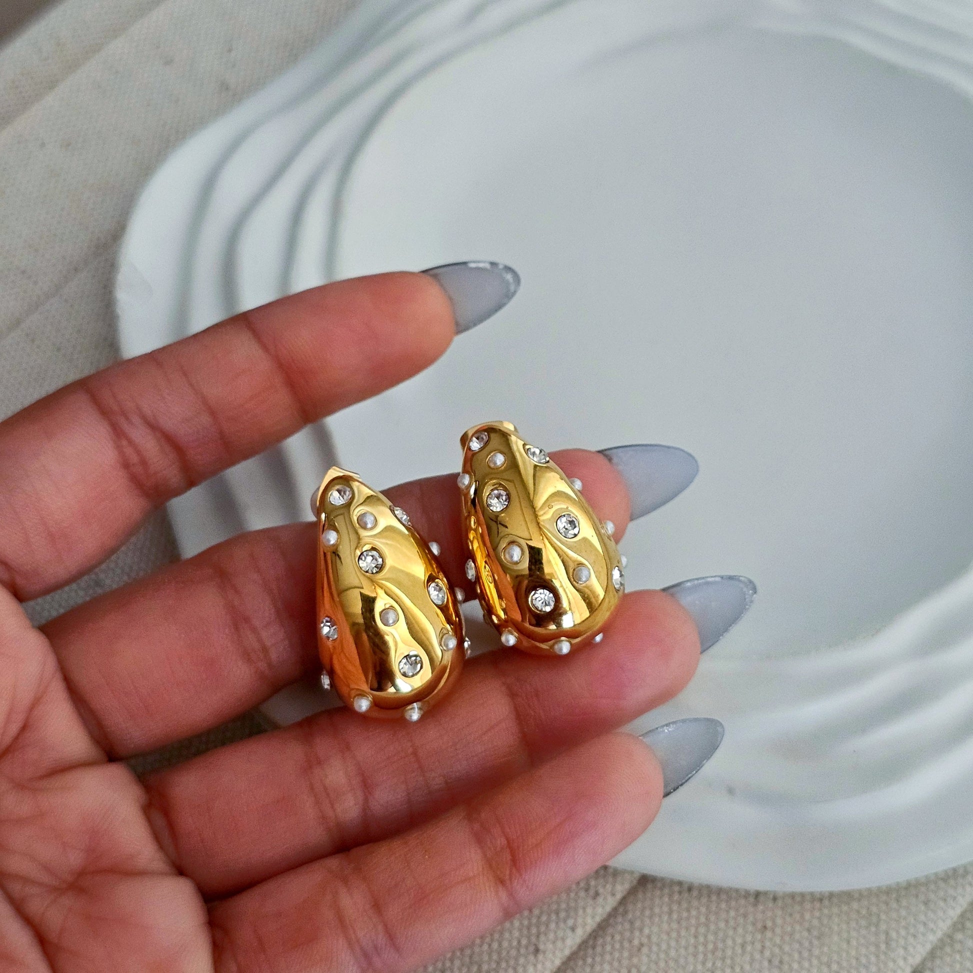 Beth Zircon Drop Earrings-6  taahirajewellery