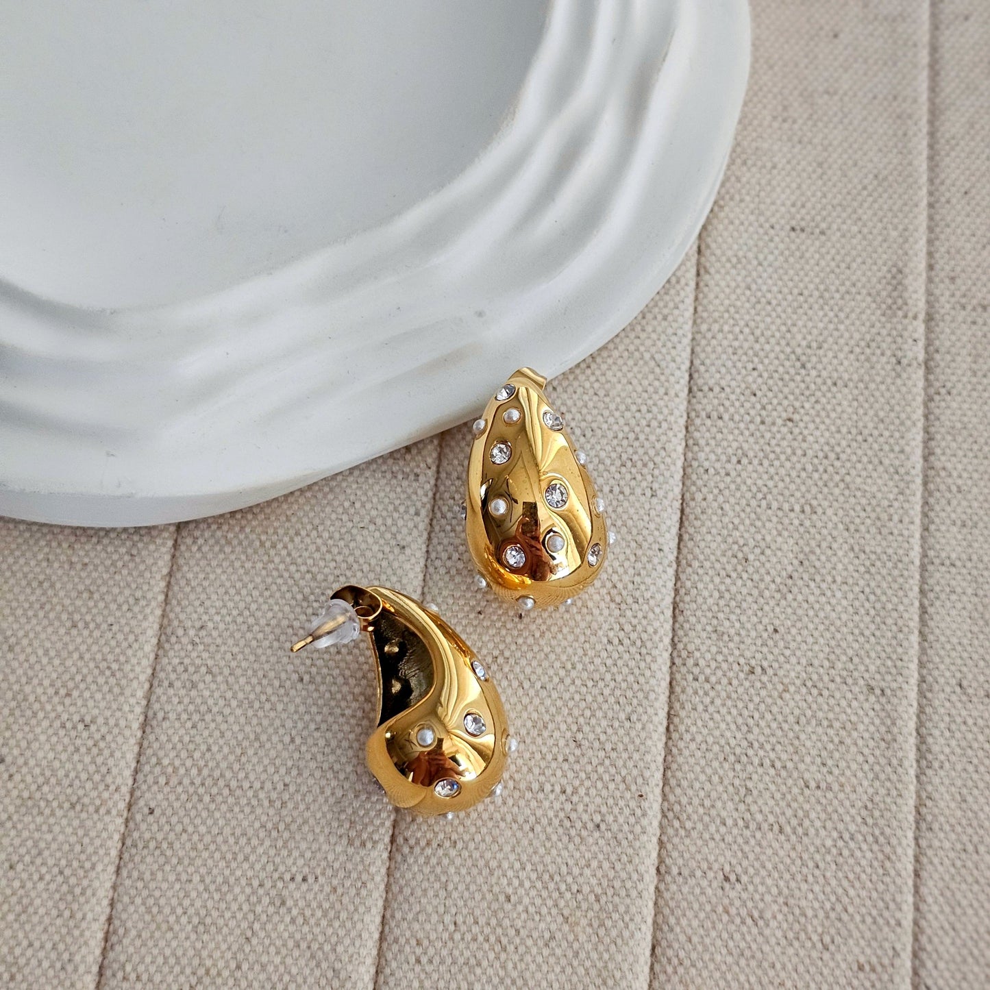 Beth Zircon Drop Earrings-4  taahirajewellery