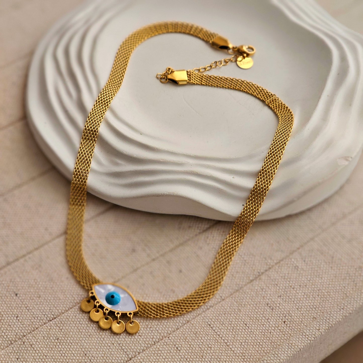 Kiko Evil Eye Necklace-2  taahirajewellery