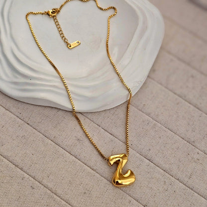 18kt G.P Alphabet Necklaces