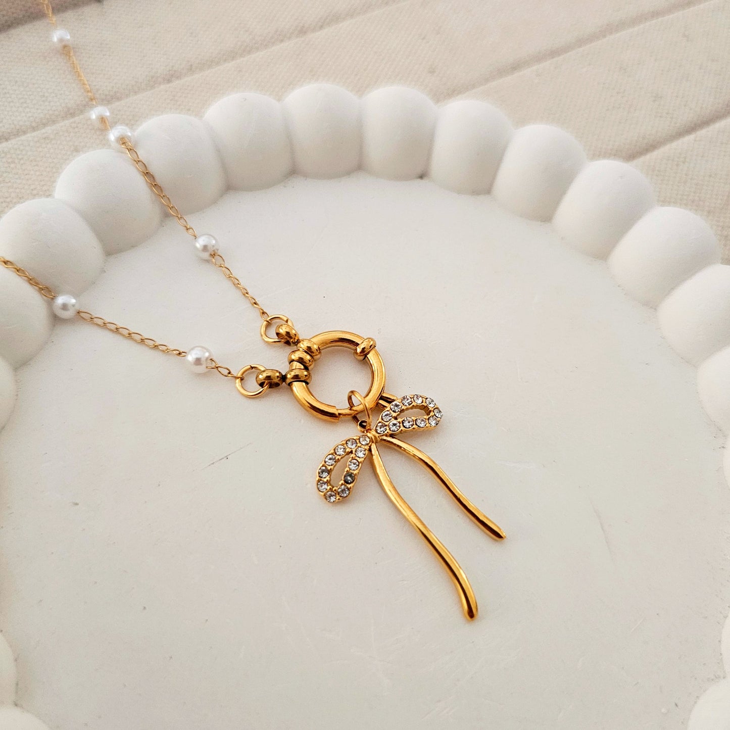 Zircon Bow Charm