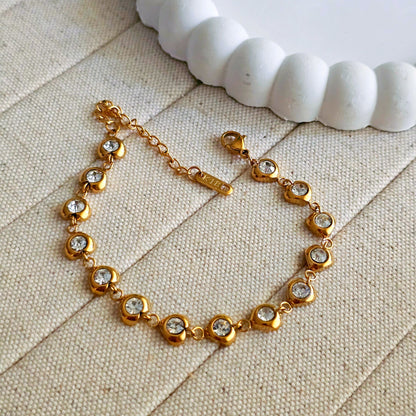 Susie Zircon Chain Bracelet