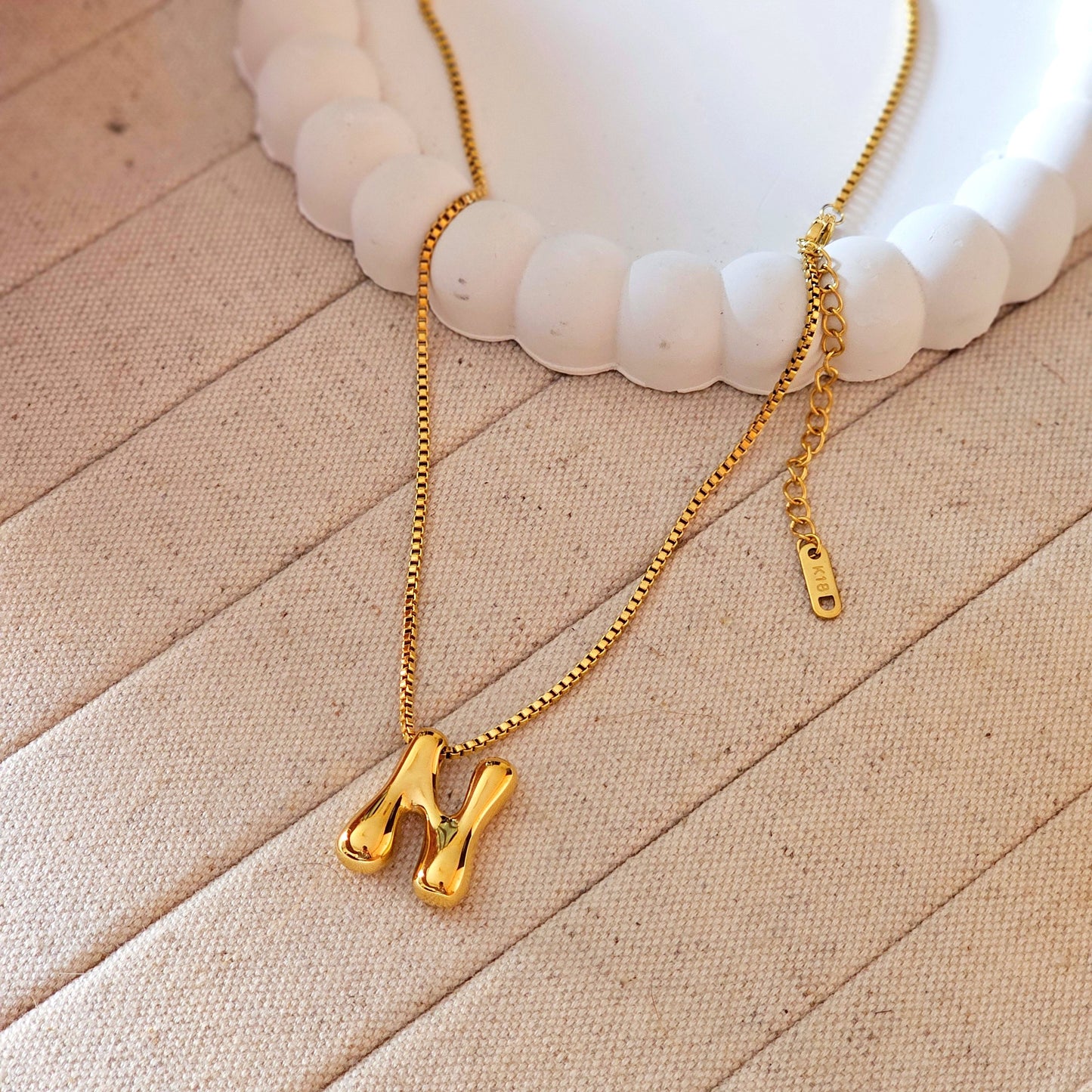 18kt G.P Alphabet Necklaces