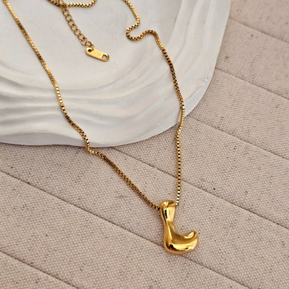 18kt G.P Alphabet Necklaces
