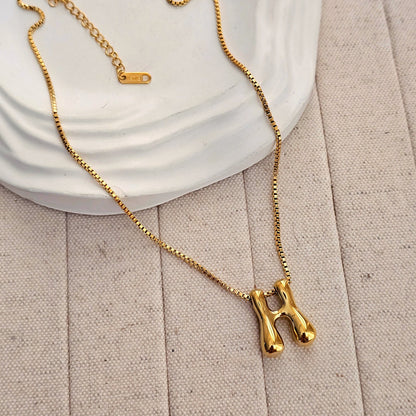 18kt G.P Alphabet Necklaces