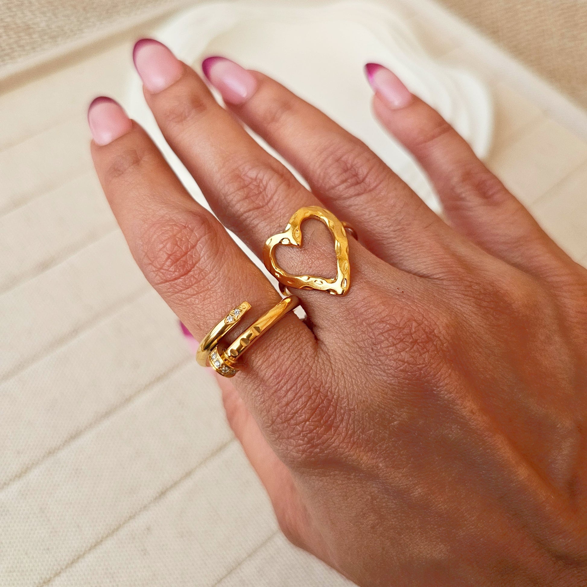 Hollow Heart Ring-3  taahirajewellery