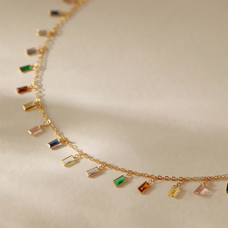 Kira Multistone Necklace-6  taahirajewellery