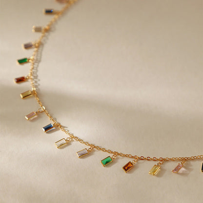 Kira Multistone Necklace-6  taahirajewellery