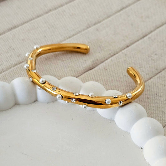 Bethany Pearl Cuff Bracelet