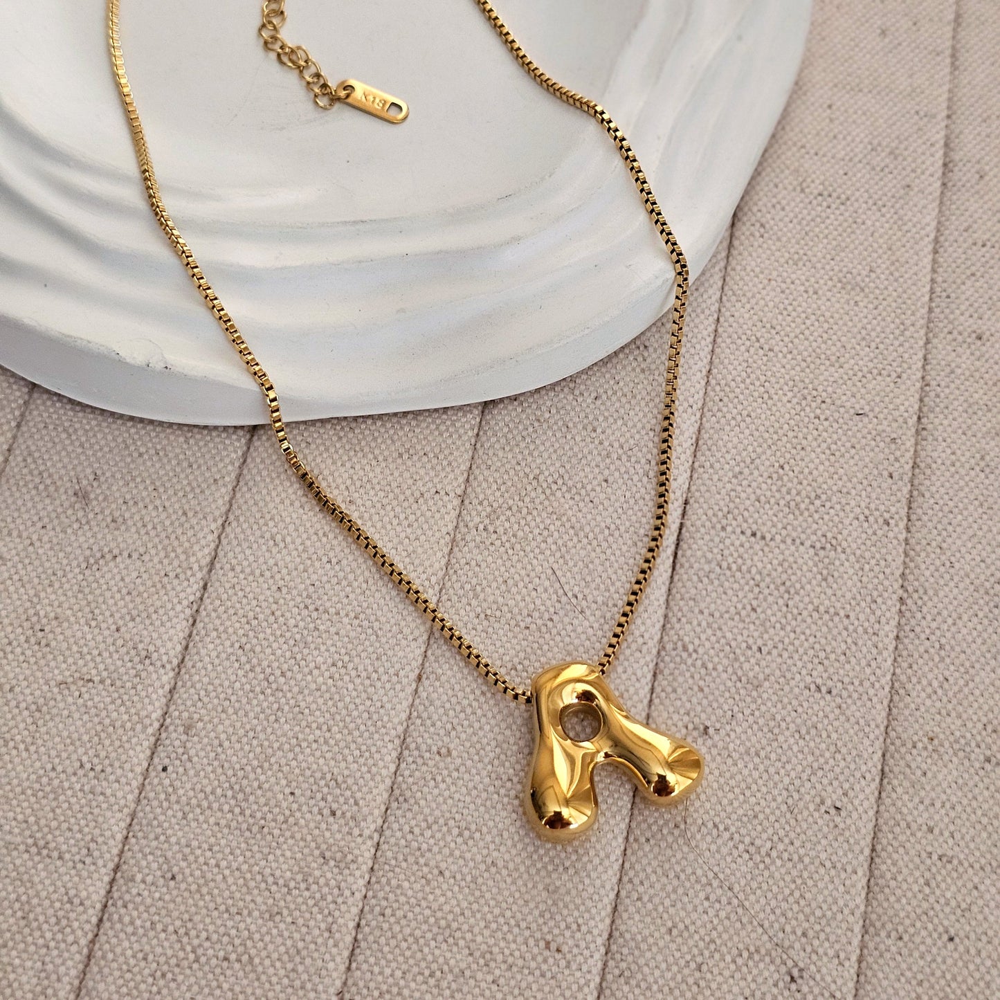 18kt G.P Alphabet Necklaces