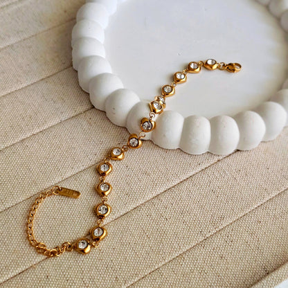Susie Zircon Chain Bracelet