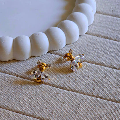 Ladybug Zircon Studs Earrings