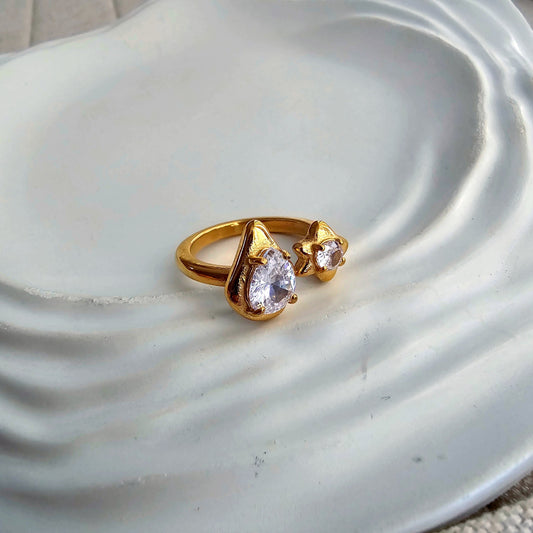 Melody Zircon Ring-1  taahirajewellery