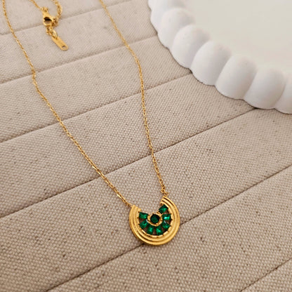 Alex Emerald Pendent Necklace