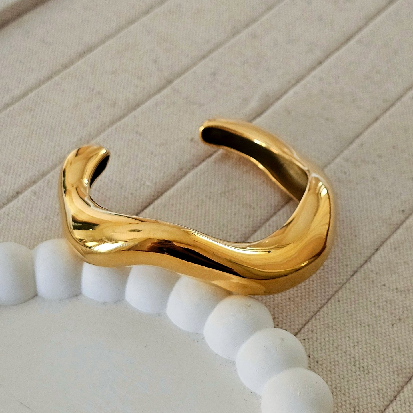 Ash Chunky Cuff Bracelet