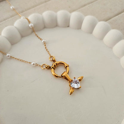 Heart Angel Charm