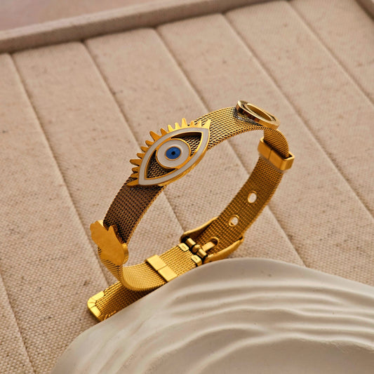 Evil Eye Adjustable Strap Bracelet-1  taahirajewellery