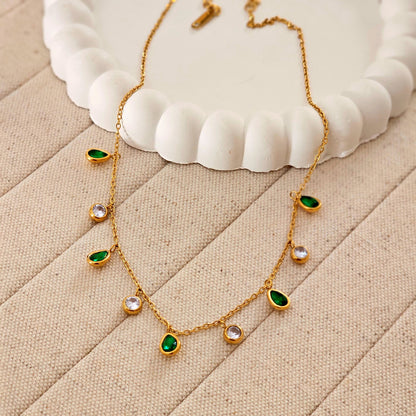 Blake Emerald Stone Necklace
