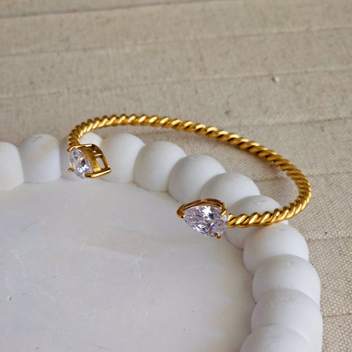 Madison Zircon Cuff Bracelet