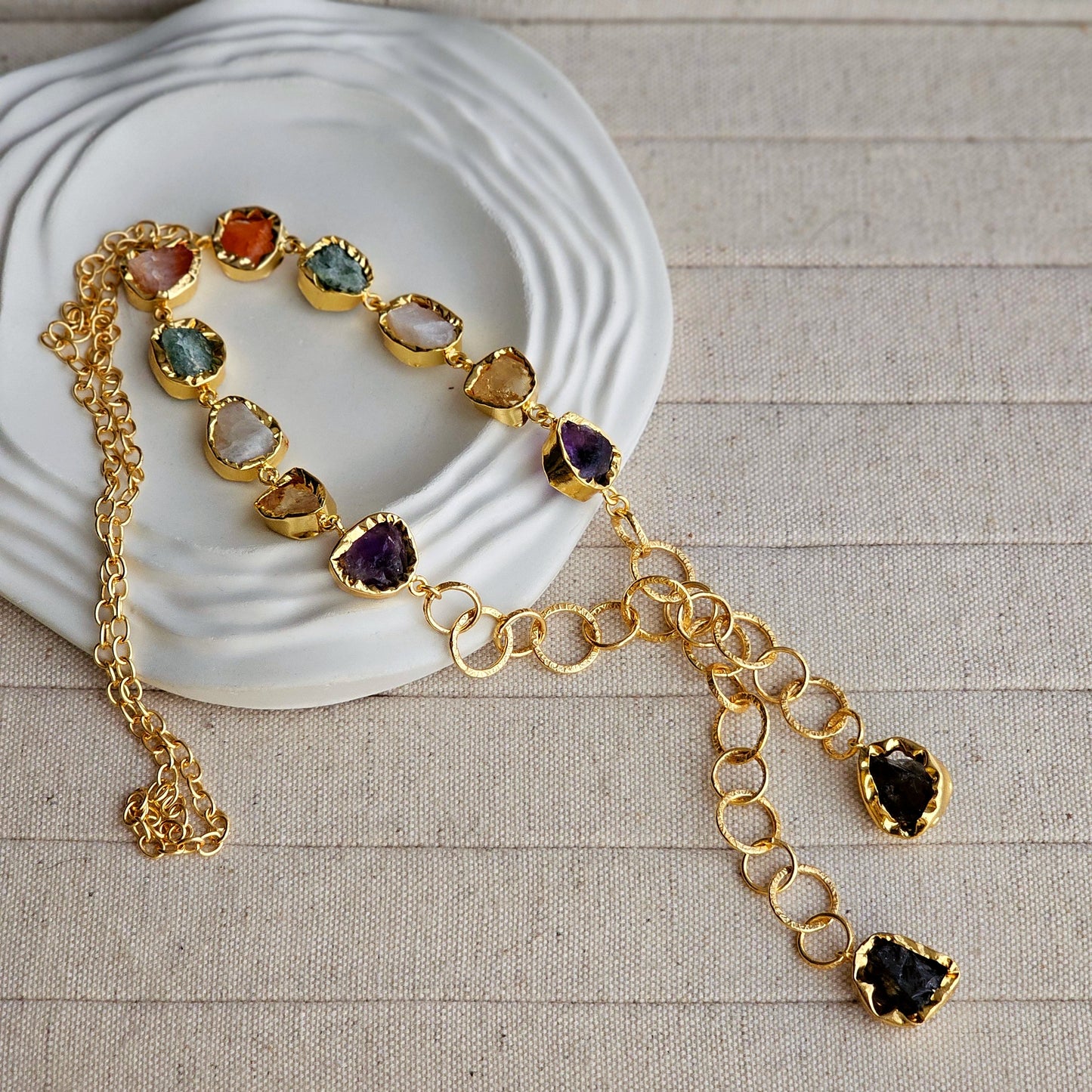Knot Brass Necklace-5  taahirajewellery