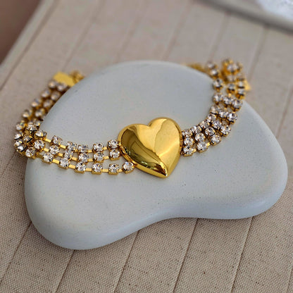 Chunky Heart Choker Necklace-1  taahirajewellery
