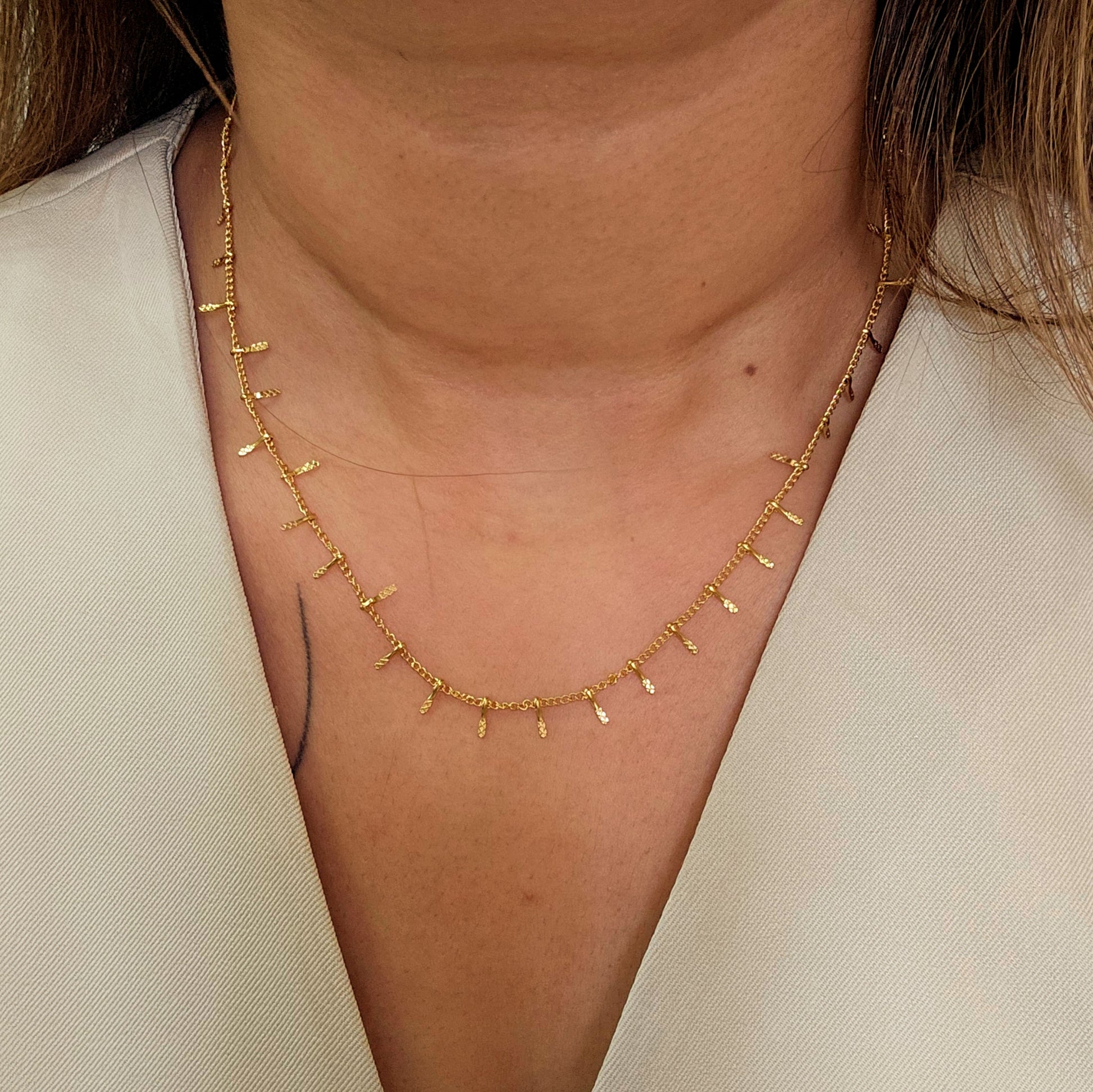Minnie Delicate Chain Necklace-2  taahirajewellery