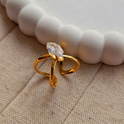 Della Marquise cut Adjustable Ring-1  taahirajewellery