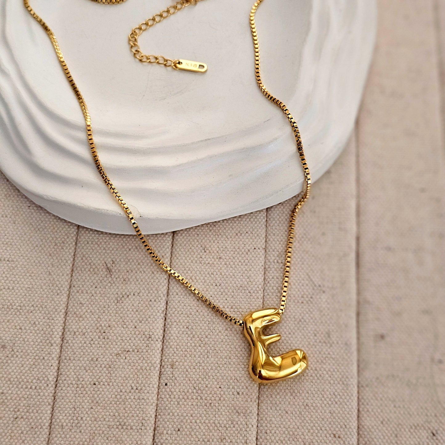18kt G.P Alphabet Necklaces